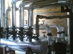 Mechanical engineering installation in a processing plant