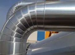 Duct and chimney fabrication for industrial plant